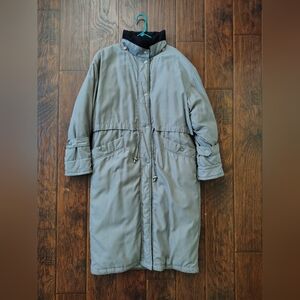 Retro Utex duvet down beige trench coat Size L